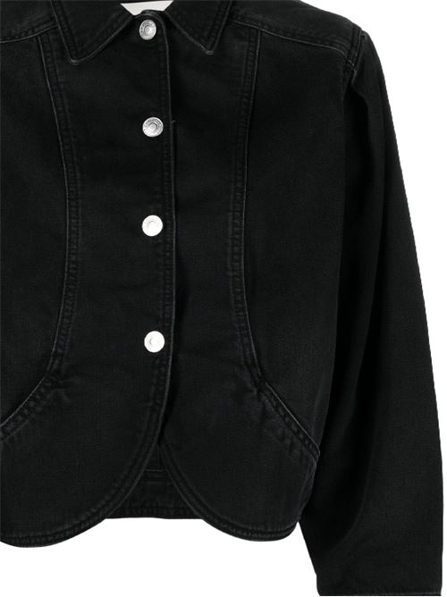 Black cotton denim jacket Isabel Marant | VE0185FAB1H06I01BK